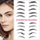 Skymore Eyebrow Ruler, 100Pcs Eyebrow Stencil Microblading Ruler, Disposable Eyebrow Template Eyebrow Ruler Sticker, Eyebrow Shape Kit for Microblading Supplies, 3 Minutes Makeup Tools For Eyebrow