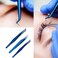 Eyelash Extensions Tweezers 3 Pieces Dolphin Shaped Tweezers and Curved Tip Tweezers for Eyelash Extensions Precision Lashes Tweezers Professional Tools for Isolation Classic Tweezers