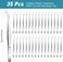 35 Pcs Carbon Steel Tweezers with Curved Serrated Tip, Multipurpose Craft Tweezers Non-Slip Forceps for Sewing Repairing