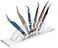 esowemsn 1PC 6 Holes Acrylic Tweezers Stand Holder Eyelash Extension Storage Rack Eyelash Tweezer Collecting Displaying Shelf Eyelashes Extension Supplies Accessories