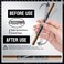Pinkiou Eyebrow Pen, Microblading Eyebrow Pencil - 2 in 1 Dual-Ended Eyebrow Pencil with 4-Fork-Tips and Precision Brush,Light Brown