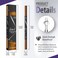 Pinkiou Eyebrow Pen, Microblading Eyebrow Pencil - 2 in 1 Dual-Ended Eyebrow Pencil with 4-Fork-Tips and Precision Brush,Light Brown