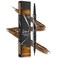 Pinkiou Eyebrow Pen, Microblading Eyebrow Pencil - 2 in 1 Dual-Ended Eyebrow Pencil with 4-Fork-Tips and Precision Brush,Light Brown