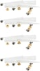 Utoolmart 4 Pairs Straight Pointed Ceramic Tips Replaceable Heat Resistance Non-Conductive Heads for Ceramic Tweezers White