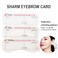 TgoBeauty 10pcs/set Eyebrow Stamp Stencil Kit Eyebrow Stencils Reusable Silicone Eyebrow Shape Makeup Aid Balance Template Makeup Measurement Tattoo Ruler (10pcs/set)