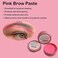 20g/0.7oz Microblading Brow Marker Tool Pink Tattoo Brow Paste Permanent Makeup Mapping Paste Brow Lip Shape Contour Position Tool (20g Pink Brow Paste)