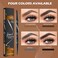 Microblading Eyebrow Pen, 2-In-1 Dual-Ended Waterproof Eyebrow Pencil with 4-Fork-Tip &amp; Ultra-Precise Tip, and an Angled Eyebrow Brush, Eye Brow Pencils for Women -Dark Brown