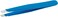 Tweezer for Women &amp; Men &ndash; Slant Pointed Precision Tweezers for Eyebrows &amp; Ingrown Facial Hair Removal with Sharp Needle Nose Point for Plucking (Blue)