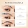 QIC Eyebrow 4 Tip Brow Pencil,Microblading Eyebrow Pen Waterproof Long-Lasting Eyebrow Microblading Pen Eyebrow Pencil with an Upgrade Micro-Fork Tip Applicator for Natural Eyebrow (Reddish Brown-03)