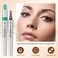 QIC Eyebrow 4 Tip Brow Pencil,Microblading Eyebrow Pen Waterproof Long-Lasting Eyebrow Microblading Pen Eyebrow Pencil with an Upgrade Micro-Fork Tip Applicator for Natural Eyebrow (Reddish Brown-03)