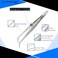 OdontoMed2011&reg; Heavy Duty 6 inches Stainless Steel College Tweezers Curved Tips All-purpose Forceps Professional Tweezers Tongs and Comfortable Ridged Handle for Crafting Repairing General Purpose