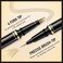 Waterproof Eyebrow Pencil with 4 Tip Microblading Pen and Dual-ended Brush, for Natural-Looking Brows, Long-Lasting, Blonde