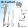 6pcs Eyebrow Tools 2pcs Eyebrow Measuring Ruler Vernier Caliper 2pcs Microblading Skin Marker Pen 2pcs Paper Ruler Eyebrow Permanent Makeup Position Mark Tools for Eyebrow Lips