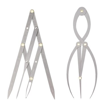 2 Pcs Golden Ratio Caliper, Eyebrow Mapping Brow Tool for Eyebrows Shaping Tattoo Makeup, 1:1.618 Measure Tool &amp; 3-Point Positioning Ruler