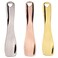 Teensery 3 Pcs Metal Cosmetic Spoon Spatulas Makeup Skin Care Facial Cream Mask Scoop Tool for Home Salon (Gold, Silver, Rose Gold)
