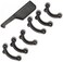 VANANA 6 Pairs Nose Lifting Shaper Inserts, 3 Sizes Invisible Nose Lifter Soft Silicone No Pain Nose Up Corrector Beauty Tool, Comfortable Easy Install Removable (Black)