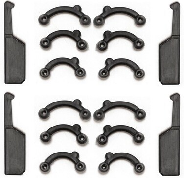 VANANA 6 Pairs Nose Lifting Shaper Inserts, 3 Sizes Invisible Nose Lifter Soft Silicone No Pain Nose Up Corrector Beauty Tool, Comfortable Easy Install Removable (Black)