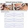 24pairs Disposable Brow Shaping Guide for Airbrush Brow Shape Tape Microblading Eyebrow Auxiliary Stencil Sticker Makeup Tool (Type A)