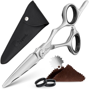 Fagaci Professional Hair Cutting Scissors 6&rdquo; Japanese Steel for Ultra-Precise Cuts, Razor Sharp Blades Hair Scissors for Women &amp; Men, Extreme Durability Hair Shears, Hair Cutting Barber Scissors