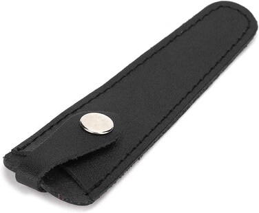 Salon Hair Scissor Bag, Scissors Safety Sheath Bag, Professional PU Leather Scissors Bag Portable Scissors Storage Holder, Holster Organizer Hairdressers Tools(black)