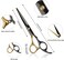 Hair Cutting Scissors Kit Hairdressing Scissor Professional Barber Flat Cut Tooth Scissors Bangs Thinning Shears Set Stainless Steel with Hairpin Comb for Men Women