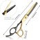 Hair Cutting Scissors Kit Hairdressing Scissor Professional Barber Flat Cut Tooth Scissors Bangs Thinning Shears Set Stainless Steel with Hairpin Comb for Men Women