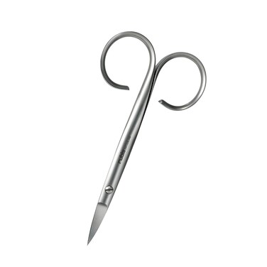 Rubis Sauro Stainless Steel Nail Scissors for Precise Toenails, 1F007, Made in Switzerland, Silver