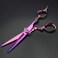 5.5/6 /7 Inch Purple Dragon Knight Professional Japanese Hair Scissors Barber Scissors Set (5.5 inch 2pc)