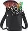 Scissor Bag, faux Leather Salon Barber Hairdressing Hairdresser Scissor Pouch Holster Hair Stylist Tools Bag with Waist Shoulder Belt for Comb, Clip, Shear