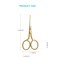 LIVINGO Professional Nose Hair Scissors, Multi-purpose Stainless Steel Rounded Tip Straight Blade, Facial Hair Beard Eyebrows Ear Trimming Beauty Grooming Tool for Men &amp; Women, 3.5&rdquo; Gold