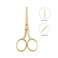 LIVINGO Professional Nose Hair Scissors, Multi-purpose Stainless Steel Rounded Tip Straight Blade, Facial Hair Beard Eyebrows Ear Trimming Beauty Grooming Tool for Men &amp; Women, 3.5&rdquo; Gold