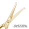 LIVINGO Professional Nose Hair Scissors, Multi-purpose Stainless Steel Rounded Tip Straight Blade, Facial Hair Beard Eyebrows Ear Trimming Beauty Grooming Tool for Men &amp; Women, 3.5&rdquo; Gold