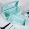 Gusnilo Barbicide Disinfectant Box Nail Art Tools Sanitizing Tray Disinfectant Container Nail Tool Sterilizer Box Plastic Clean Sterilizer Box Storage Organizer for Nail Manicure Tool (Light Green)