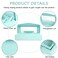Gusnilo Barbicide Disinfectant Box Nail Art Tools Sanitizing Tray Disinfectant Container Nail Tool Sterilizer Box Plastic Clean Sterilizer Box Storage Organizer for Nail Manicure Tool (Light Green)