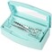 Gusnilo Barbicide Disinfectant Box Nail Art Tools Sanitizing Tray Disinfectant Container Nail Tool Sterilizer Box Plastic Clean Sterilizer Box Storage Organizer for Nail Manicure Tool (Light Green)