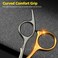 6 Inch Hair Thinning Scissors Cutting Teeth Shears Professional Barber Hairdressing Texturizing Salon Razor Edge Scissor Stainless Steel - Black Golden