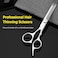 6 Inch Hair Thinning Scissors Cutting Teeth Shears Professional Barber Hairdressing Texturizing Salon Razor Edge Scissor Stainless Steel - Black
