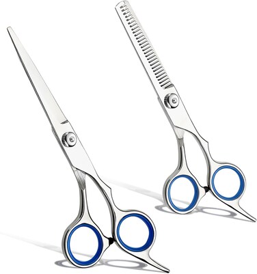 Professional Barber Hairdressing Scissors Kit: 6-inch Thinning Shears &amp; Hair Cutting Razor Edge Scissor, Crafted from Japanese Stainless Steel.