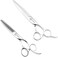 Barber Scissors Set 7" Professional Sliding Hair Scissors Sliding Hair Shears 6 Inch Thinning Shears Hair Thinning Scissors Razor Edge 440C Kinsaro