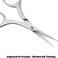 LIVINGO Nail Scissors - Precision Grooming Sharp Blade Pointed Tip Manicure Cuticle Trimming Fingernails, Toenails, Stainless Steel