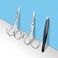 Facial Hair Small Grooming Scissors for Men Women-Curved and Rounded Nose Hair, Eyebrow, Mustache, Eyelashes, Beard Trimming Scissors Kit-Safety Blunt Tip Baby Nail Scissors with Eyebrow Tweezers Set