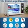 UV Light Nail Tool Cleaning Machine,12L Large Box Cabinet with 2 UVC Ultraviolet Lamp and Timer Setting for Salon,Spa,Beauty and Barber