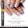 Cuticle Oil Pen for Nails - Nail Strengthener &amp; Growth Serum for Damaged Nails, Hangnails w/Jojoba cuticle oil&mdash;Natural Fragrance - Holographic Pen from Nail Care Headquarters