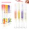 Meschett Cuticle Oil Pens with Nail File for Nail Care, 4PCS Nail Pen Oil with Natural Ingredients, Fingernails and Toenails Oil Cuticle for Repairing Cracked(Mix Flavors)