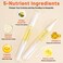 Meschett 2PCS Cuticle Oil Pens for Nail Care,Cuticle Revitalizer Oil Pen with Soft Brush,Cuticle Oil to Prevent Nail Cracking and Dry (Pineapple &amp; Lemon Flavor)