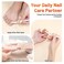 Meschett 2PCS Cuticle Oil Pens for Nail Care,Cuticle Revitalizer Oil Pen with Soft Brush,Cuticle Oil to Prevent Nail Cracking and Dry (Lily &amp; Apple Flavor)