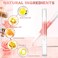 Meschett 2PCS Cuticle Oil Pens for Nail Care,Cuticle Revitalizer Oil Pen with Soft Brush,Cuticle Oil to Prevent Nail Cracking and Dry (Peach &amp; Strawberry Flavor)
