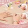 Meschett 2PCS Cuticle Oil Pens for Nail Care,Cuticle Revitalizer Oil Pen with Soft Brush,Cuticle Oil to Prevent Nail Cracking and Dry (Peach &amp; Strawberry Flavor)