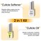 Gellen Cuticle Oil &amp; Softener for Nails, 2 Pcs 18ml Cuticle Remover &amp; Strengthener, Nail Cuticle Protector, 2 in 1 Nail Care Kit for Cuticle Removing &amp; Repairng Manicure Essentials for Gel Nail Polish