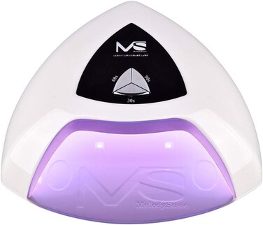 MelodySusie Eos Pro12W UV/LED Nail Lamp - Smart Nail Dryer, Cures All Major Gel Nail Polish Brands, White